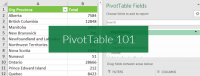 Excel Pivot Tables 101