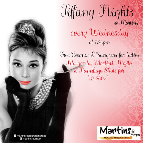 Tiffany nights at Martin’s, Goa, India