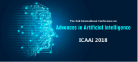 2018 The 2nd International Conference on Advances in Artificial Intelligence (ICAAI 2018)--Ei Compendex, Scopus