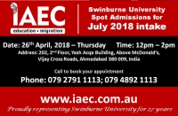 Spot Assessment Session of Swinburne University, Australia @ IAEC Education Ahmedabad