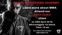 Be a part of our DEMO class on MMA in Koramangala on 28th April 2018.