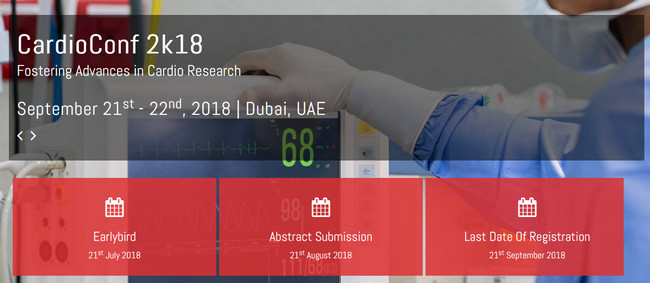 CardioConf 2k18 - Fostering Advances in Cardio Research, Dubai, United Arab Emirates