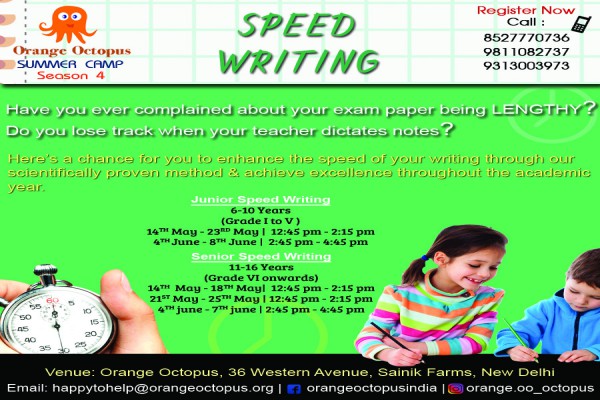 Speed Writing ( Junior & Senior ), South Delhi, Delhi, India