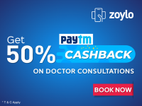 Get Flat 50% Paytm Cashback  on doctor consultations through Zoylo