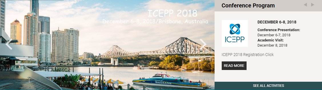 2018 6th International Conference on Environment Pollution and Prevention (ICEPP 2018)--Ei Compendex and Scopus, Brisbane, Australia