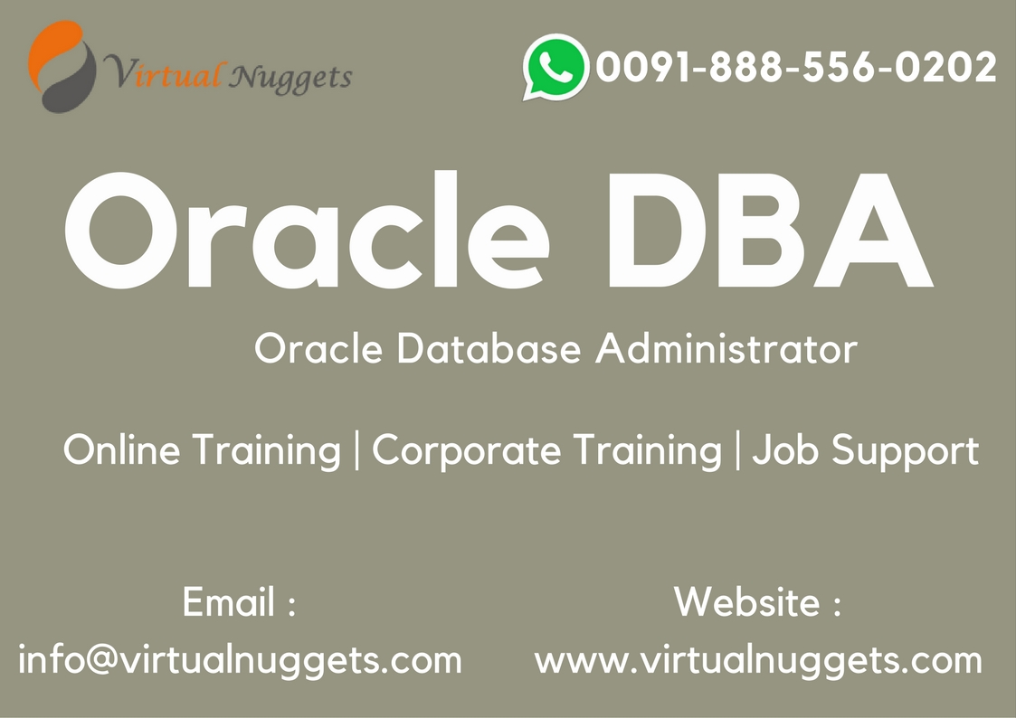 Oracle DBA Online Training | VirtualNuggets, North West, Queensland, Australia