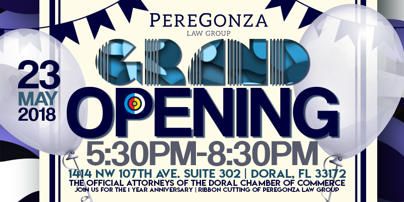 Peregonza Law Group Grand Opening, Miami-Dade, Florida, United States