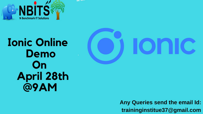 Free Demo for Ionic Online training, Hyderabad, Andhra Pradesh, India