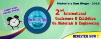 2nd International Conference and Exhibition on Materials & Engineering