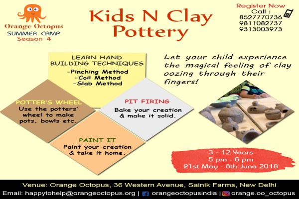 Kids N Clay Pottery, South Delhi, Delhi, India