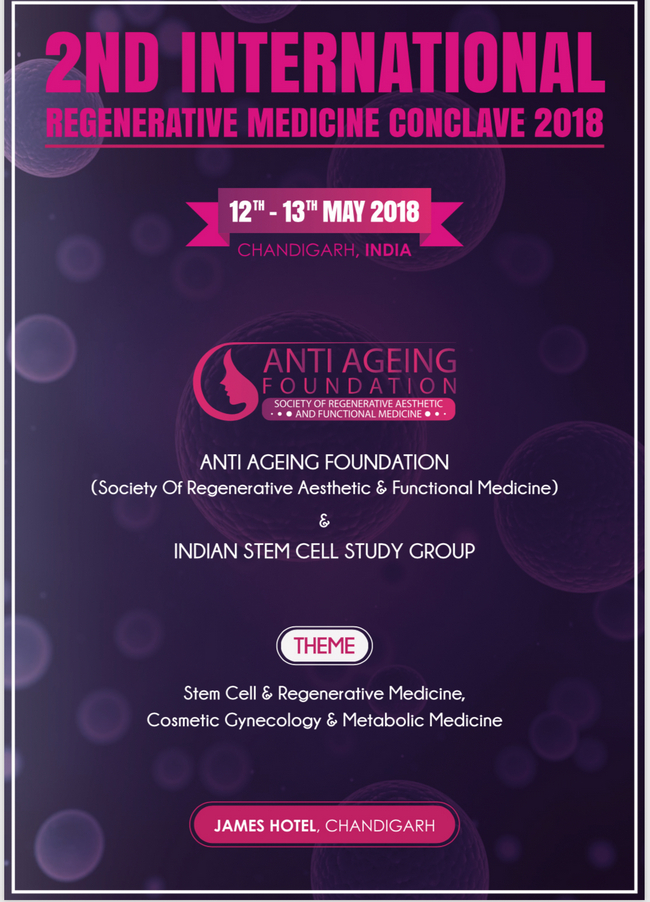 2nd International Regenerative Medicine Conclave 2018, Chandigarh, India