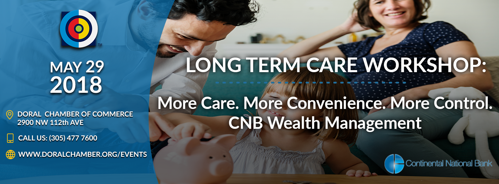 Long Term Care Workshop  CNB Wealth Management, Miami-Dade, Florida, United States