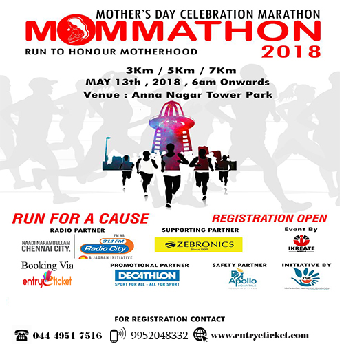 Mommathon 2018 - Mothers Day Marathon In Chennai, Chennai, Tamil Nadu, India