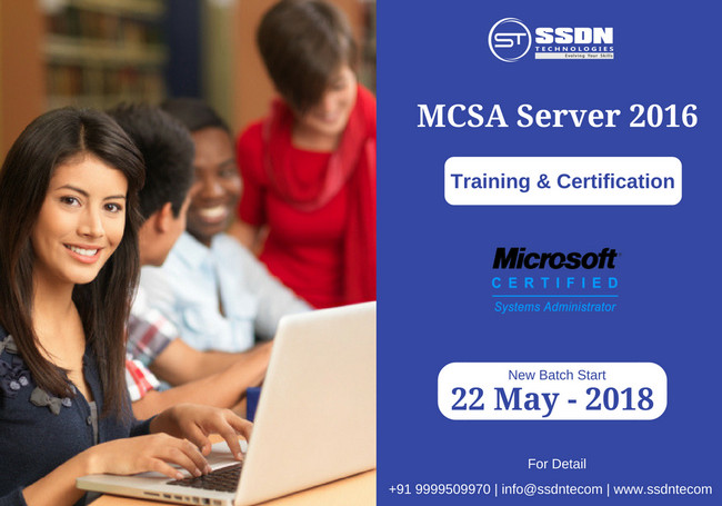 MCSA Course India | MCSA Certification Training – SSDN Technologies, Gurgaon, Haryana, India
