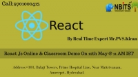 Reactjs online & Classroom Demo on 12th May @ 11 AM IST