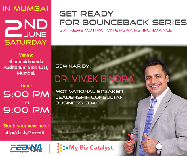 Dr. Vivek Bindra Seminar On 2nd June 2018 In Mumbai, Mumbai, Maharashtra, India