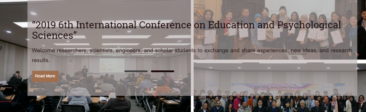 2019 6th International Conference on Education and Psychological Sciences (ICEPS 2019), Singapore