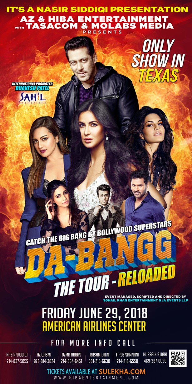 Salman Khan Live Concert Debangg Reloaded 2018 in Dallas, Dallas, Texas, United States