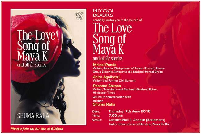 Book launch | The Love Song of Maya K & Other Stories, Central Delhi, Delhi, India