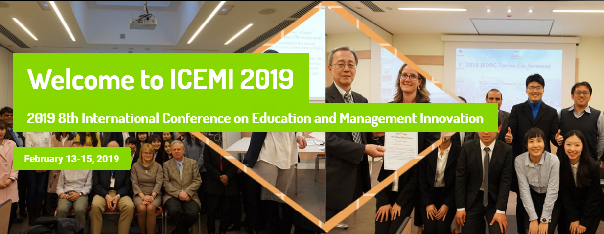 2019 8th International Conference on Education and Management Innovation (ICEMI 2019), Milano, Italy