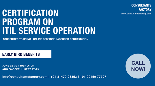 Itil Service Operation Training & Certification, Bangalore, Karnataka, India