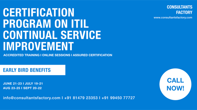 ITIL Continual Service Improvement Training & Certification, Bangalore, Karnataka, India