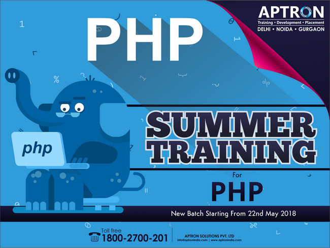 PHP Summer Training with Live Projects in Gurgaon, Gurgaon, Haryana, India