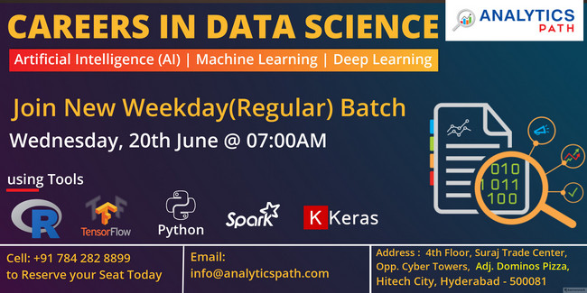 Book Your Seats For The New Weekday Batch On Data Science, Hyderabad, Telangana, India