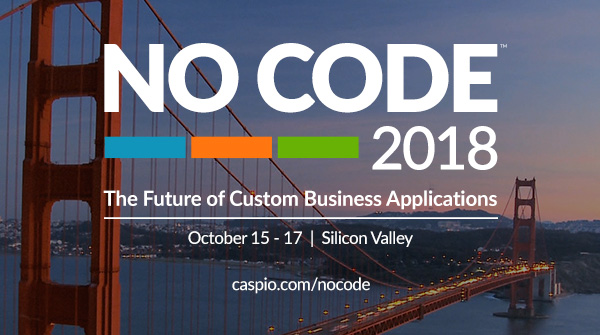 NO CODE 2018: The Future of Custom Business Applications, Santa Clara, California, United States