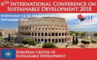 ICSD 2018 : 6th International Conference on Sustainable Development, 12 - 13 September 2018 Rome, Italy