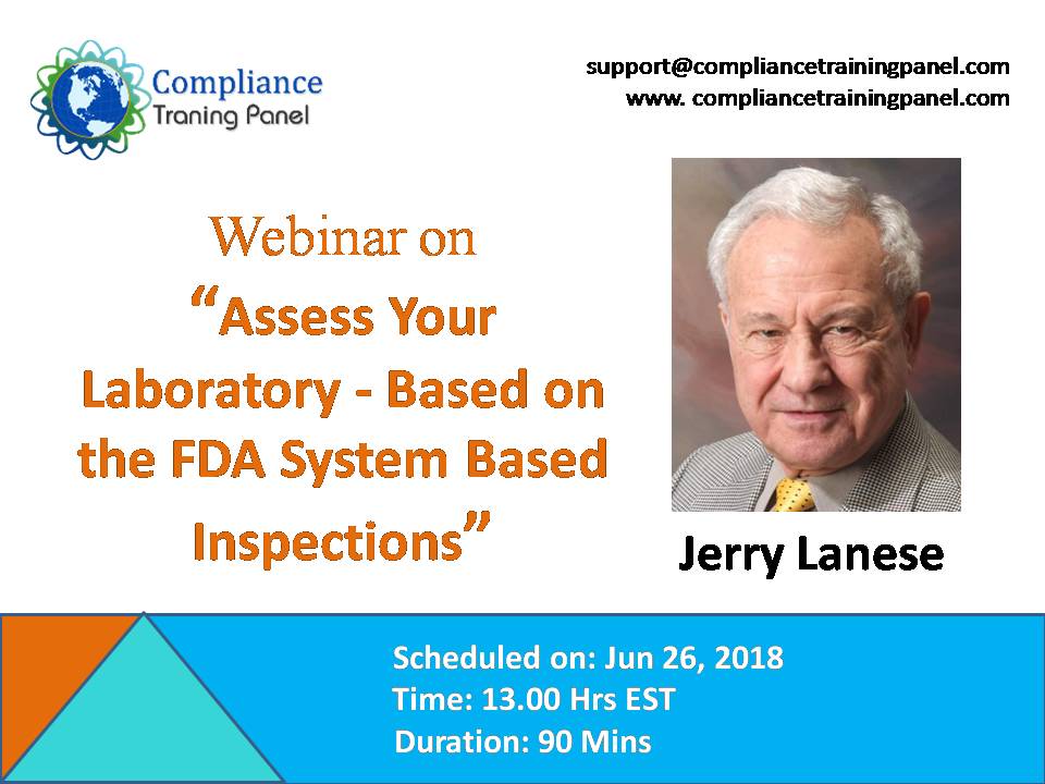 Assess Your Laboratory - Based on the FDA System Based Inspections, Baltimore, Maryland, United States