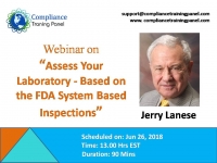 Assess Your Laboratory - Based on the FDA System Based Inspections