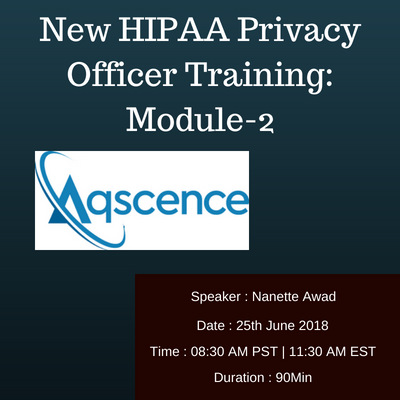 New HIPAA Privacy Officer Training: Module-2, Johnson, Wyoming, United States