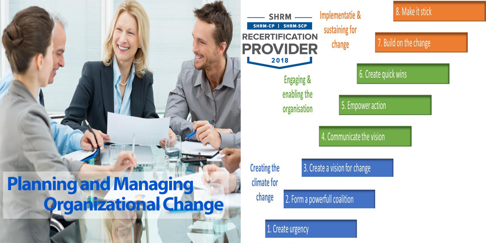 Planning and Managing Organizational Change: The 8-Step Process for Making Change Work In Your Department and In Your Organization, Aurora, Colorado, United States