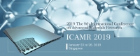 KEM--2019 The 9th International Conference on Advanced Materials Research (ICAMR 2019)--EI Compendex, Scopus