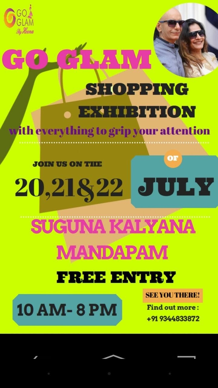 go glam shopping exhibition, Coimbatore, Tamil Nadu, India