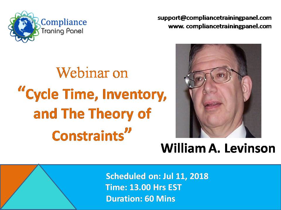 Cycle Time, Inventory, and The Theory of Constraints, Washington, Maryland, United States