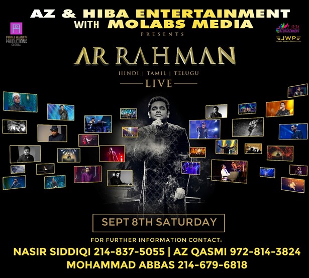 AR Rahman Live Concert 2018 in Dallas and 25 Glorious Years Of Music, Garland, TX,Texas,United States