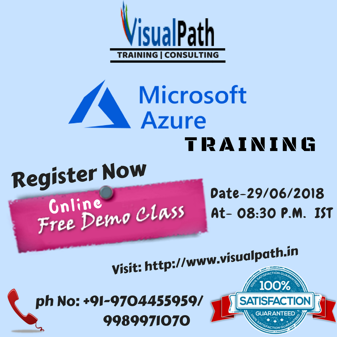 MS Azure Certification Training Institute in Hyderabad, Reg-For Free DEMO, Hyderabad, Andhra Pradesh, India