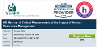 Webinar on HR Metrics: A Critical Measurement of the Impact of Human Resources Management