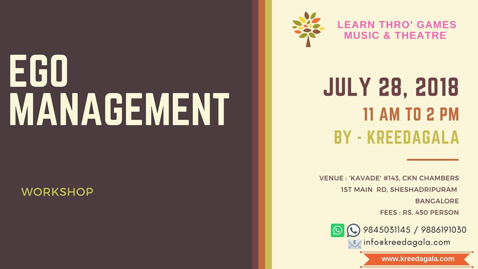 Ego Management - Workshop, Bangalore, Karnataka, India