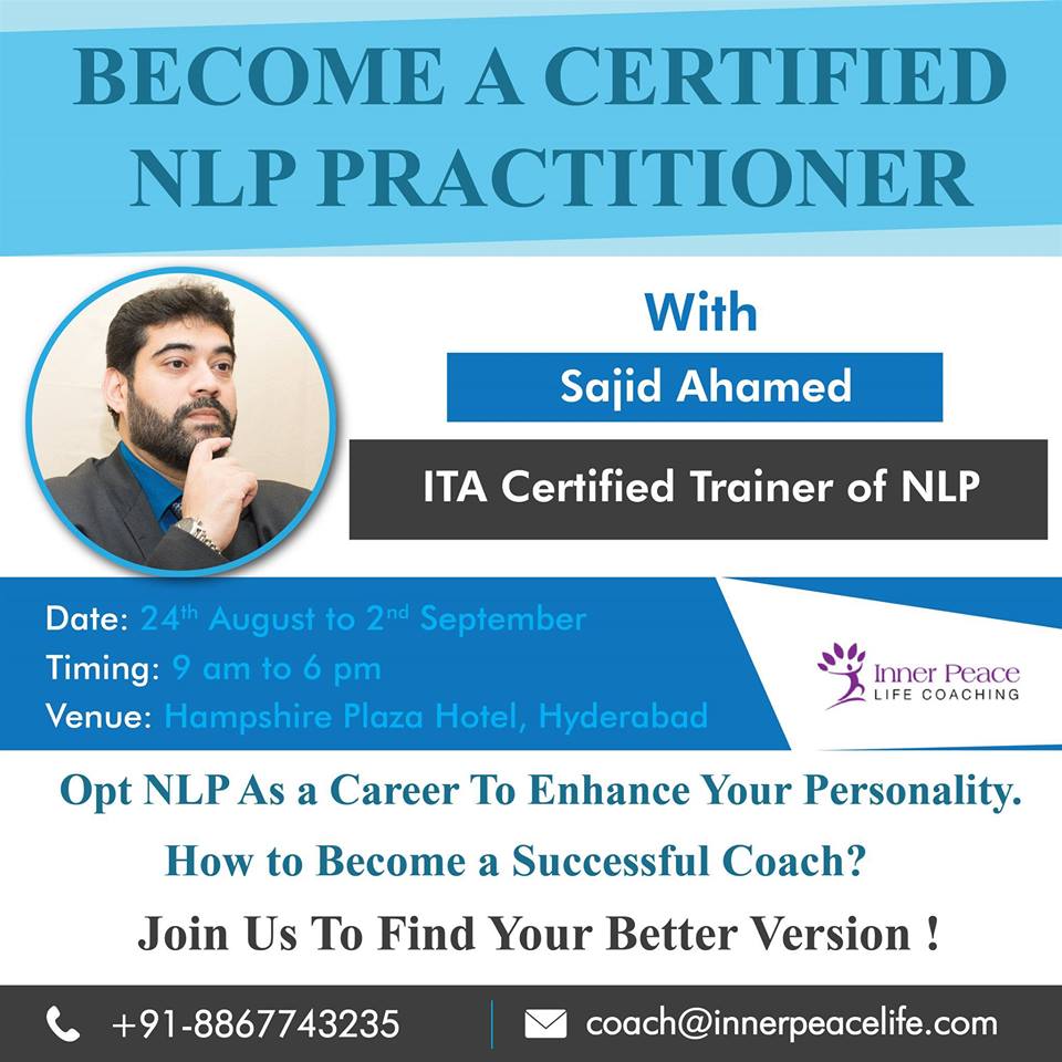 Get Certified as NLP Practitioner by ITA, UK, Hyderabad, Telangana, India