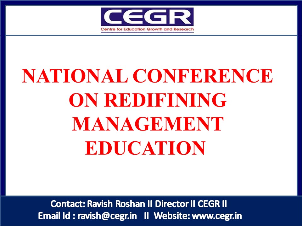 NATIONAL CONFERENCE ON REDIFINING MANAGEMENT EDUCATION, Pune, Maharashtra, India