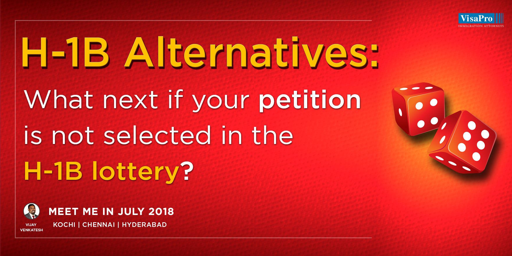 H-1B Alternatives: What Next If Your Petition Is Not Selected In The H-1B Lottery?, Chennai, Tamil Nadu, India