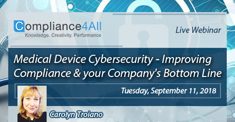 Improving Compliance and your Company's Bottom Line (MedicalDevice Cybersecurity), Fremont, California, United States
