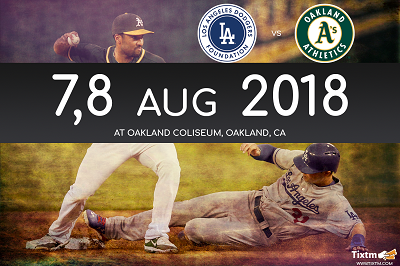 Oakland Athletics vs. Los Angeles Dodgers at Oakland, Oakland, California, United States