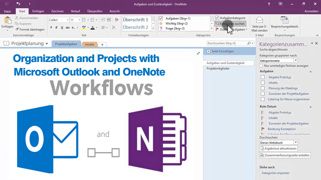 Webinar on Organization and Projects with Microsoft Outlook and OneNote – Training Doyens, Denver, Colorado, United States