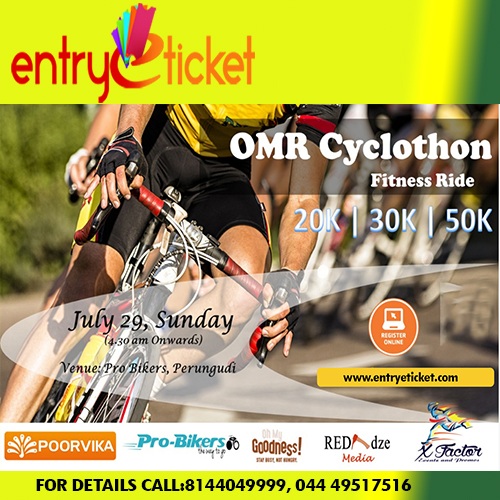 OMR CYCLOTHON IN CHENNAI 2018 | Entryeticket, Chennai, Tamil Nadu, India