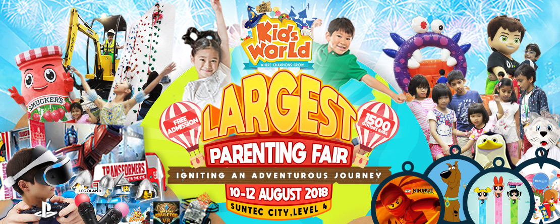 Largest Parenting Fair - 10 to 12 Aug 2018 at Suntec Convention Centre, Singapore, Central, Singapore