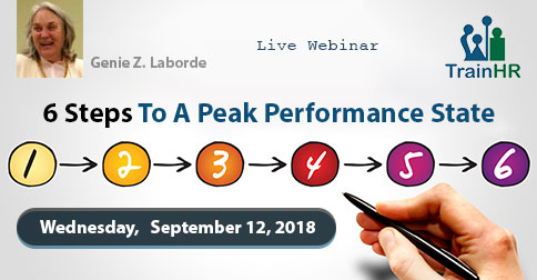 6 Steps To A Peak Performance State, Fremont, California, United States